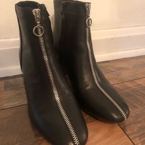 Rebecca Minkoff Black Leather Booties